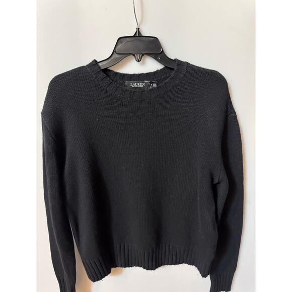 Lauren Ralph Lauren Black Crewneck Sweater - Like New - Picture 1 of 3